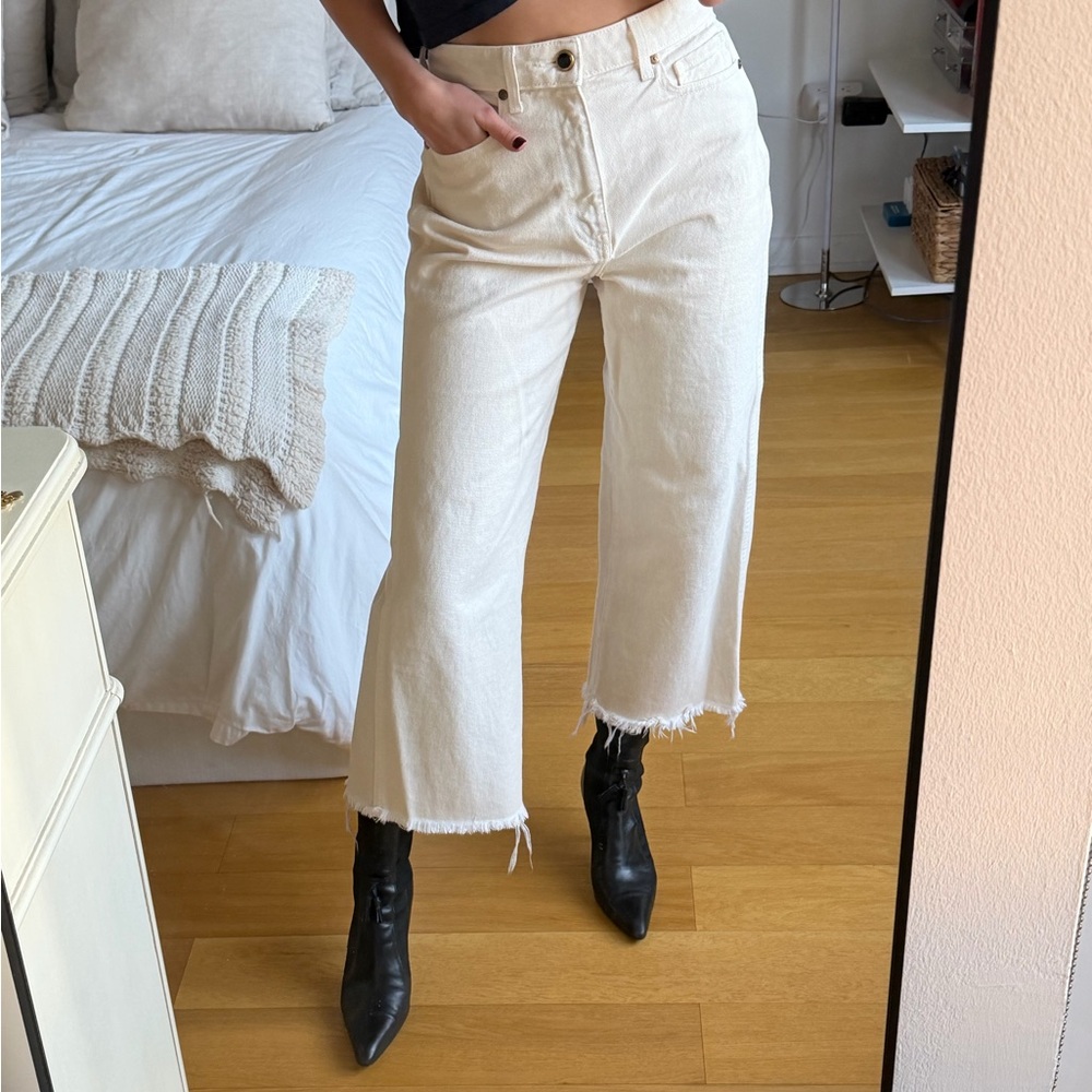 KHAITE Cream Ella Jeans